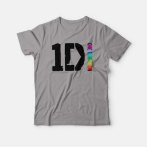 One Direction Logo World Rainbow T shirt 4