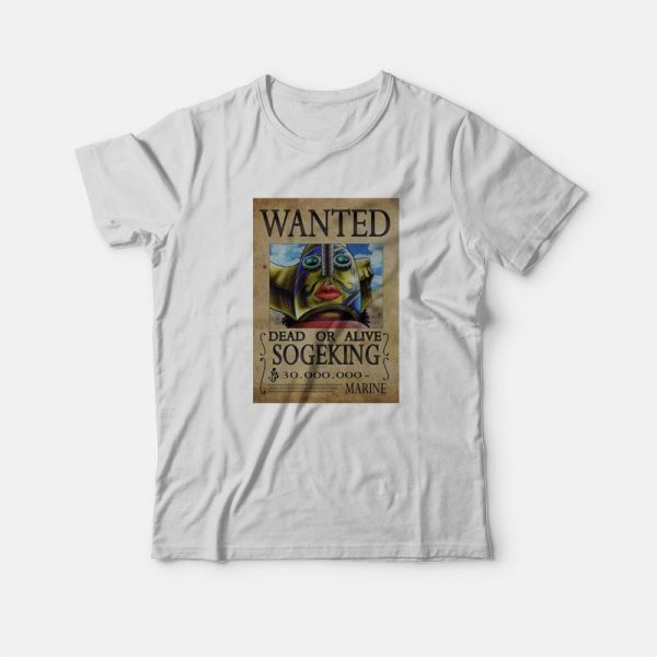 One Piece Sogeking Wanted Poster T-Shirt