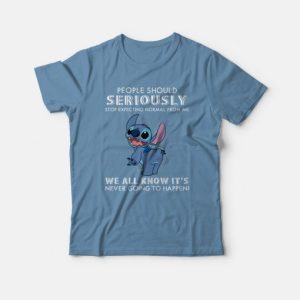 People Should Not Expecting Normal From Me Stitch T shirt 4
