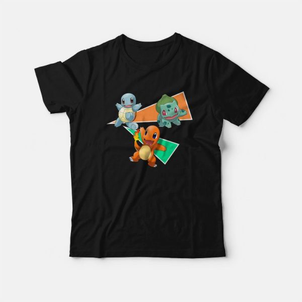 Pokemon Charmander Bulbasaur Squirtle T-Shirt