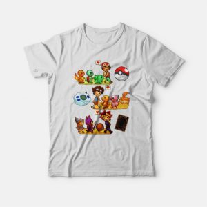 Pokemon Digimon Yugioh Starters Childhood Memory T-shirt