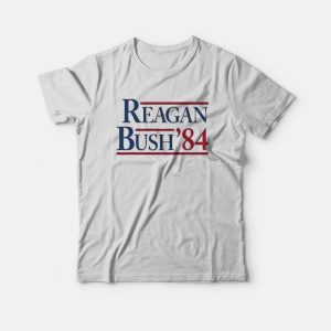 Reagan Bush 84 Vintage Ringer T-Shirt Reagan Bush 84 Vintage Ringer T-Shirt