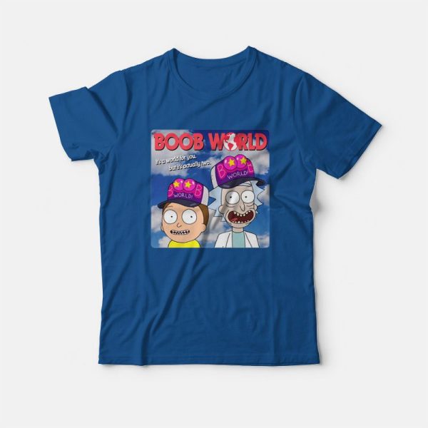 Rick and Morty Boob World T-Shirt