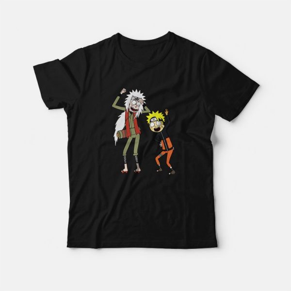 Rick and Morty Naruto and Jiraiya T-Shirt