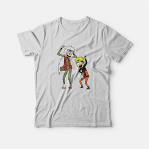 Rick and Morty Naruto and Jiraiya T-Shirt