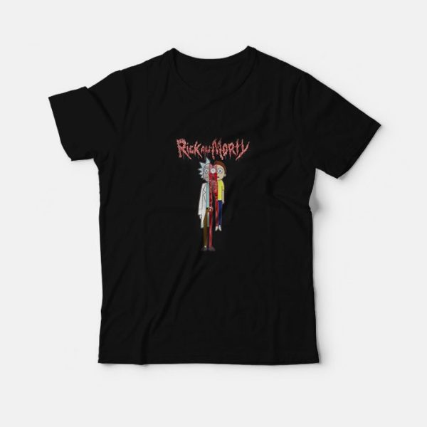 Rick and Morty horror scary T-shirt