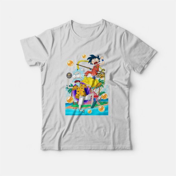 Rick and Morty x Dragon Ball Z Parody T-Shirt