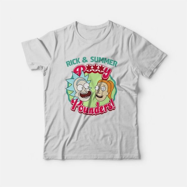 Rick and Summer Pussy Pounders Rick and Morty T-shirt