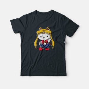Sailor Kitty Parody Hello Sailor Moon Parody T-Shirt Sailor Kitty Parody Hello Sailor Moon Parody T-Shirt