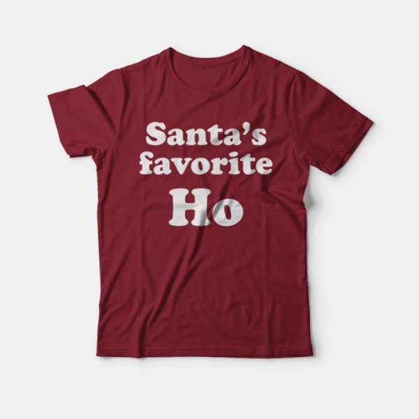 Santa’s Favorite Ho T-Shirt Funny Christmas