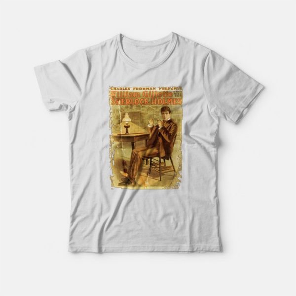 Sherlock Holmes William Gillette T-shirt