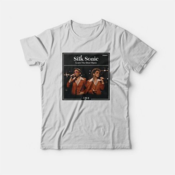 Silk Sonic Bruno Mars Anderson Paak Leave The Door Open T-Shirt