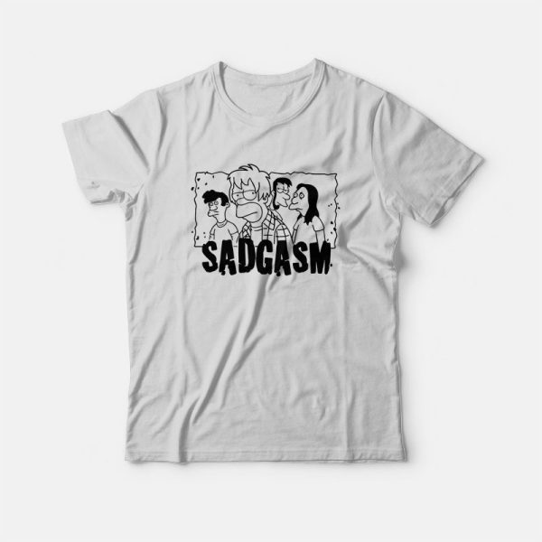 Simpsons Sadgasm Bart Family T-Shirt