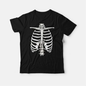 Skeleton Rib Cage T shirt Halloween 3
