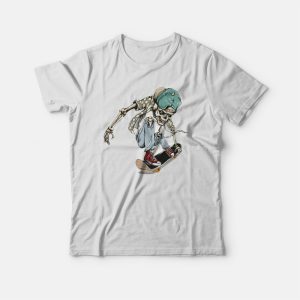 Skeleton Skateboarding T-shirt Skeleton Skateboarding T-shirt