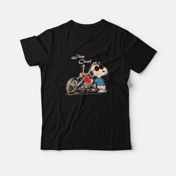 Snoopy Joe Cool Motorcycle T-Shirt