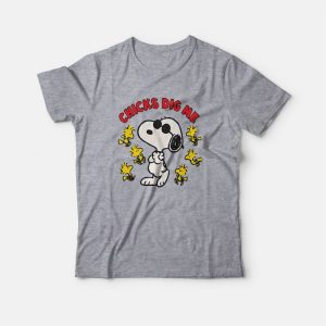 Snoopy Peanuts Chicks Dig Me T-Shirt 2 Snoopy Peanuts Chicks Dig Me T Shirt 3
