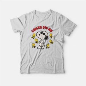 Snoopy Peanuts Chicks Dig Me T-Shirt 3 Snoopy Peanuts Chicks Dig Me T Shirt 4