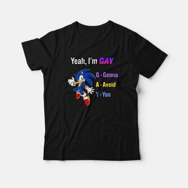 Sonic Yeah I’m Gay Gonna Avoid You T-Shirt