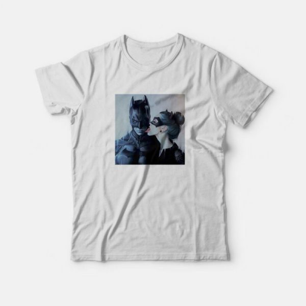 Special Catwoman Licking Batman T-Shirt for Women’s And Man’s