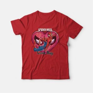 Spider Man Love Bug Valentine T-Shirt 3 Spider Man Love Bug Valentine T Shirt 4