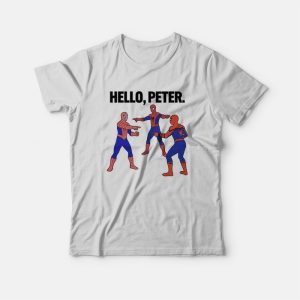 Spiderman Hello Peter T-shirt Spiderman Hello Peter T-shirt