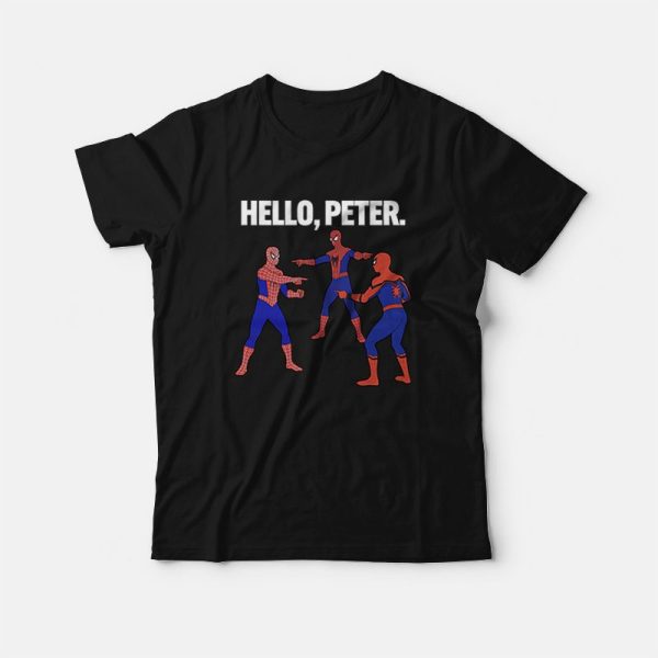 Spiderman Hello Peter T-shirt