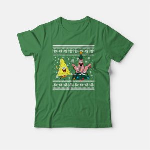 Spongebob Squarepants and Patrick Christmas T Shirt 3
