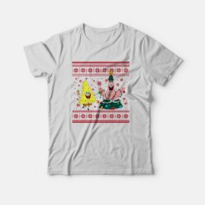 Spongebob Squarepants and Patrick Christmas T Shirt 4