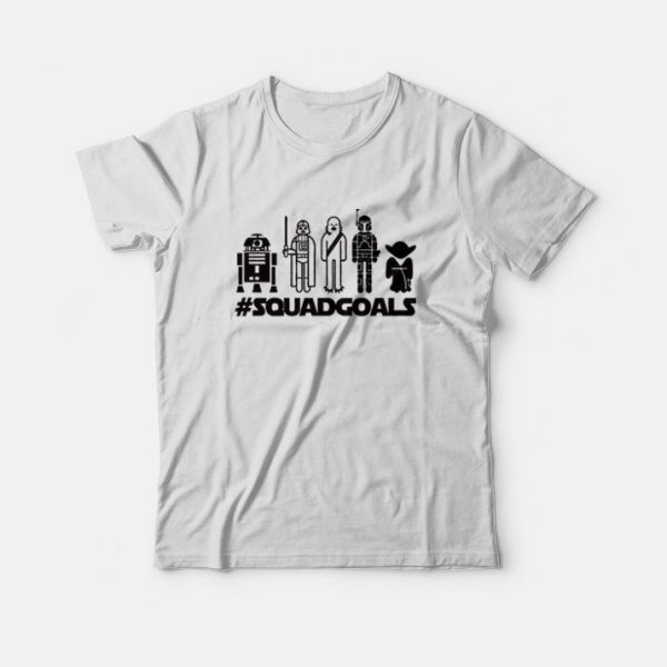 Squad Goals Darth Vader Yoda Chewbacca Storm Trooper T-Shirt