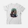 Starbucks Coffee Horror Film Characters T-Shirt