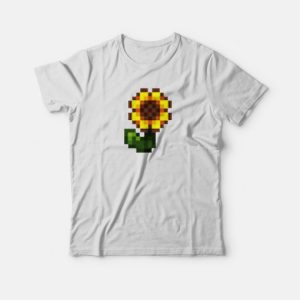 Stardew Valley Pixel Sunflower T shirt 3