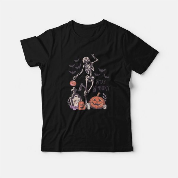 Stay Spooky Halloween Skeleton T-Shirt