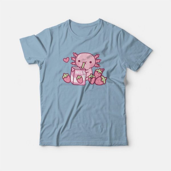 Strawberry Milk Axolotl T-Shirt