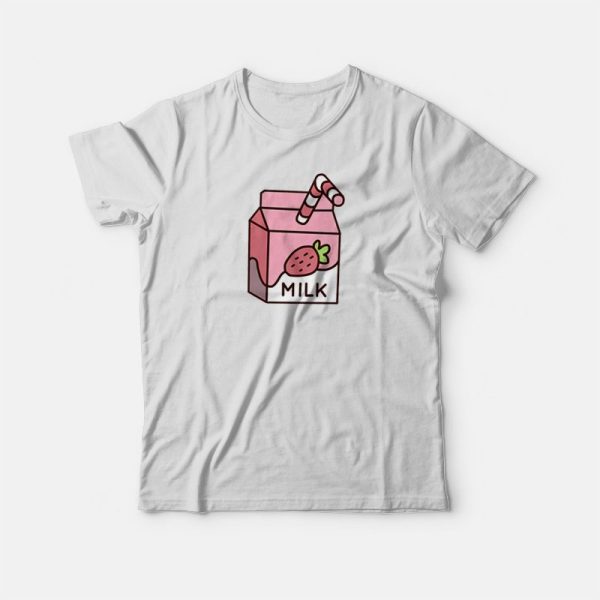 Strawberry Milk Cute T-shirt