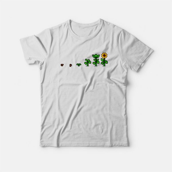 Sun Flower Stardew Valley Pixel Flower T-shirt