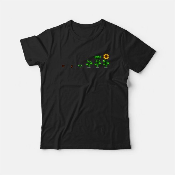 Sun Flower Stardew Valley Pixel Flower T-shirt