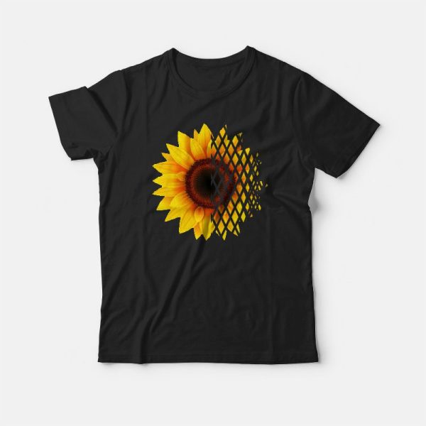 Sunflower Square Design T-shirt