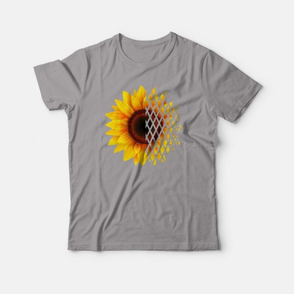 Sunflower Square Design T-shirt