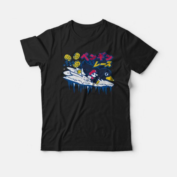 Super Mario And Big Penguin Race 64 T-Shirt