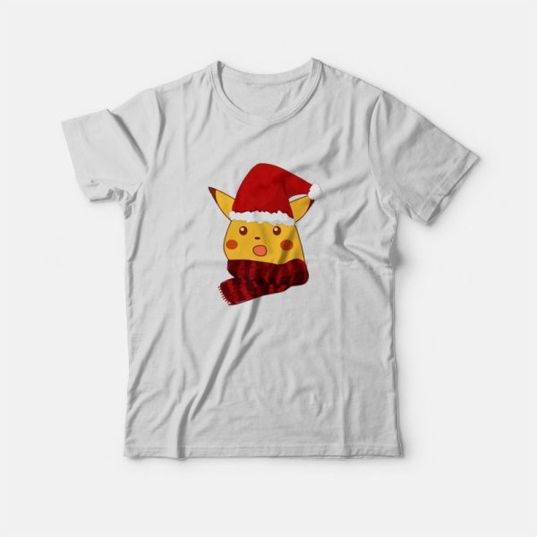 Suprised Christmas Pikachu T-Shirt