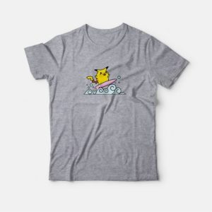 Surfing Pikachu Pokemon T Shirt 4