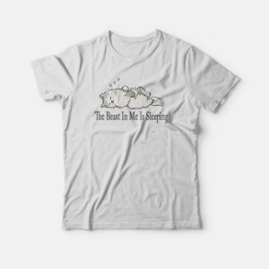 The Beast In Me Is Sleeping Cat T shirt 4