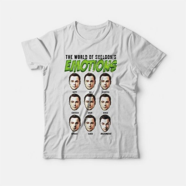 The Big Bang Theory World of Sheldon’s Emotions T-shirt