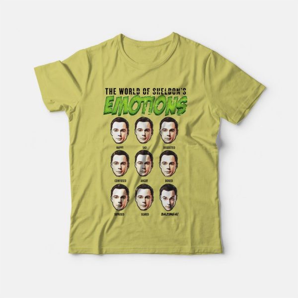 The Big Bang Theory World of Sheldon’s Emotions T-shirt