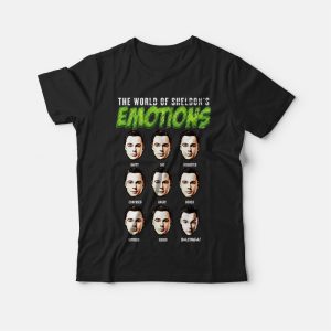 The Big Bang Theory World of Sheldons Emotions T shirt 3