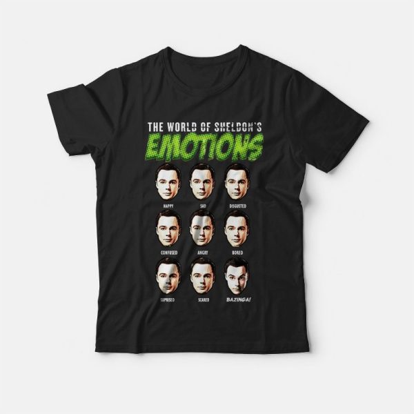 The Big Bang Theory World of Sheldon’s Emotions T-shirt