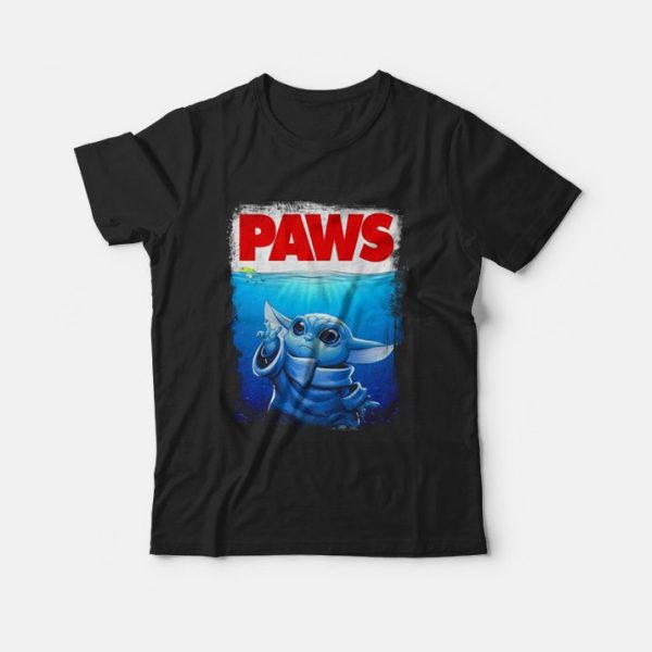 The Mandalorian baby Yoda Paws T-shirt