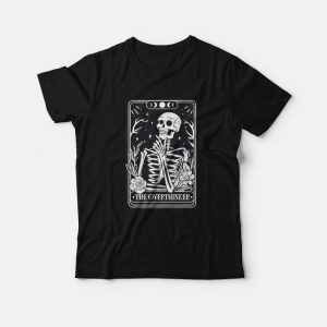 The Overthinker Tarot Skeleton T-Shirt The Overthinker Tarot Skeleton T-Shirt