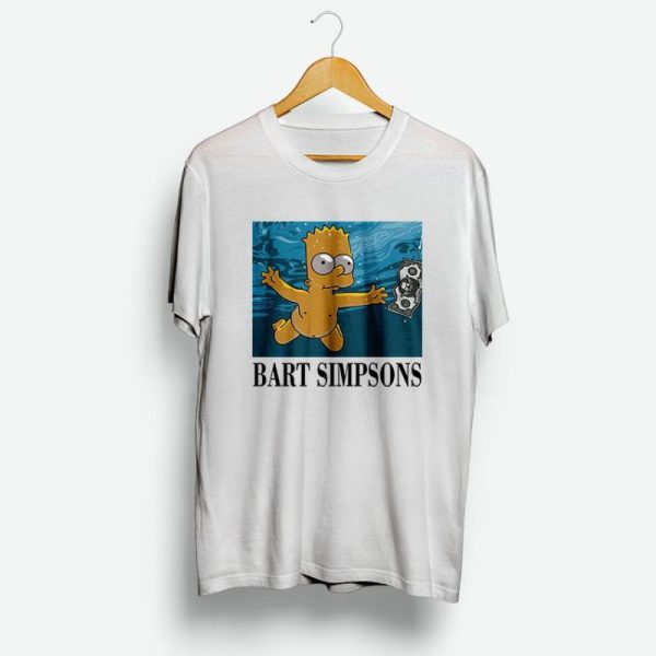 The Simpsons Bart Simpson Nirvana Parody Shirt